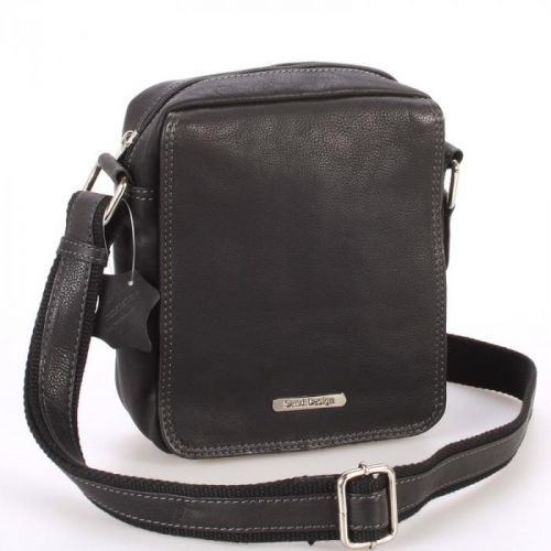 Menší černá pánská kožená taška - Sendi Design Merlin černá