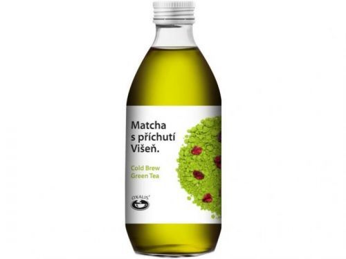 Oxalis Matcha s příchutí Višeň - Cold Brew Green Tea, 330 ml