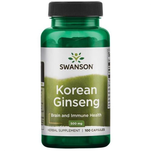Swanson Korean Ginseng (korejský ženšen), 100 kapslí