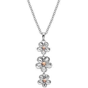 Hot Diamonds Stříbrný květinový náhrdelník Forget me not DP748