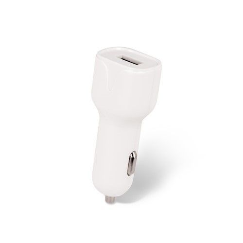 setty. USB car charger 2,4A white + Lightning cable 1m white