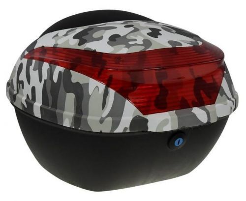 Zadní kufr k elektrickému motocyklu RACCEWAY E-BABETA, maskáč černý