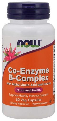 NOW® Foods NOW Co-Enzyme Vitamin B-komplex (aktivní koenzymová forma), 60 rostlinných kapslí