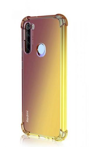 Kryt TopQ Xiaomi Redm Note 8T silikon Shock duhový purpurovo-žlutý 46983