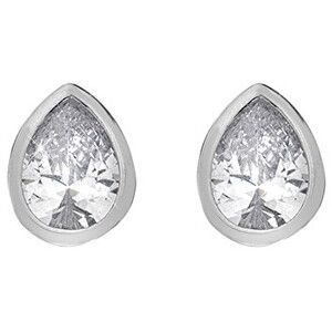 Hot Diamonds Třpytivé stříbrné náušnice Emozioni Acqua Amore EE038