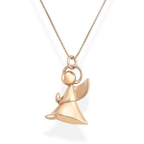 Amen Originální růžově pozlacený náhrdelník Angels A4R