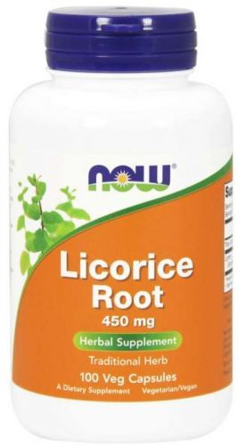 NOW® Foods NOW Licorice Root (lékořice) 450mg 100 kapslí