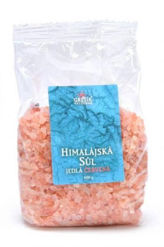 GREŠÍK VALDEMAR Grešík - Himalájská jedlá sůl hrubá - červená, 600g