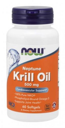 NOW® Foods NOW Krill Oil Neptune (olej z krilu), 500 mg, 60 softgel kapslí