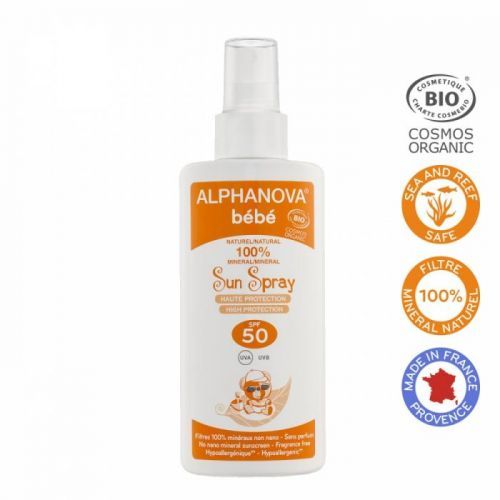 ALPHANOVA, Opalovací krém pro miminka SPF 50+, 125 ml BIO