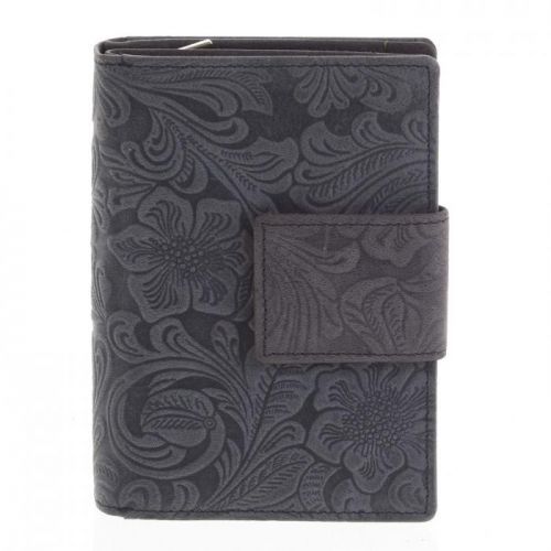 Dámská kožená peněženka antracitová - Tomas Intya černá