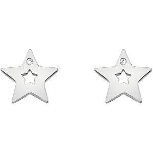 Hot Diamonds Stříbrné hvězdičkové náušnice s pravými diamanty Amulets DE587