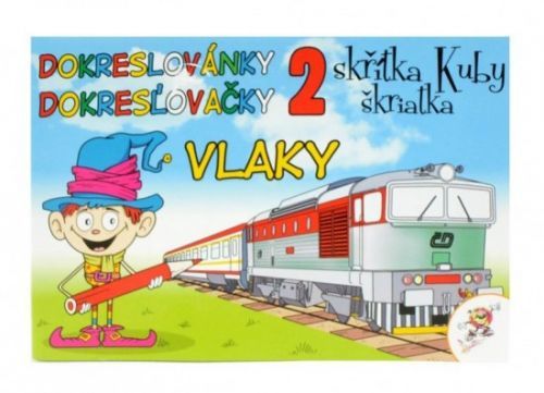 Omalovánky A5 - Lux - Dokreslovánky skřítka Kuby 2 - Vlaky - 3227