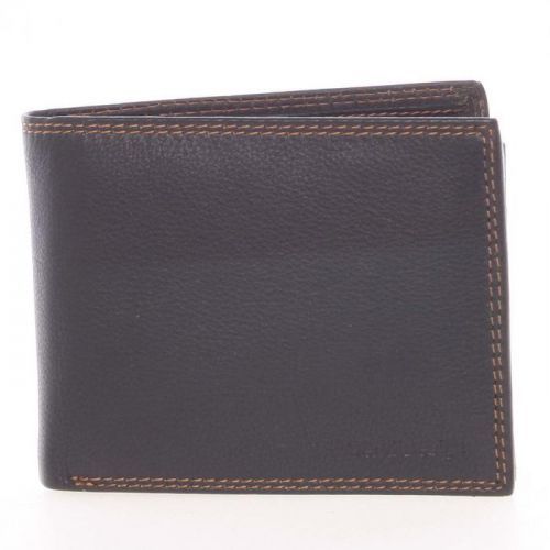 Kvalitní pánská kožená černá volná peněženka - SendiDesign Sabastian černá