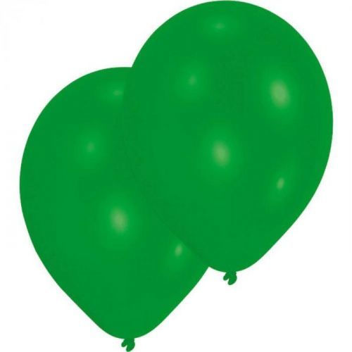 10ks Latexových balónků zelené barvy 27,5cm - Amscan