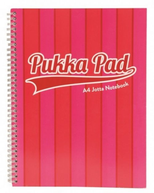 Reas Pack Spirálový blok Jotta Pad A4 - ( Pukka blok ) růžový - 100 listů 8541