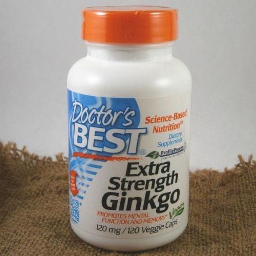 Doctor's Best Doctor’s Best Extra Strength Ginkgo, 120 mg, 120 rostlinných kapslí