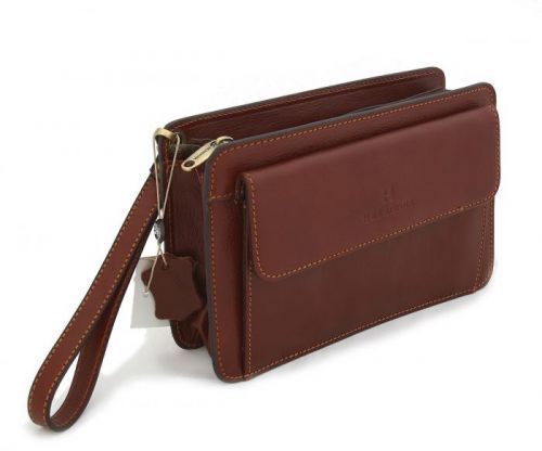 Hnědé luxusní pánské kožené etue 110482 hnědá