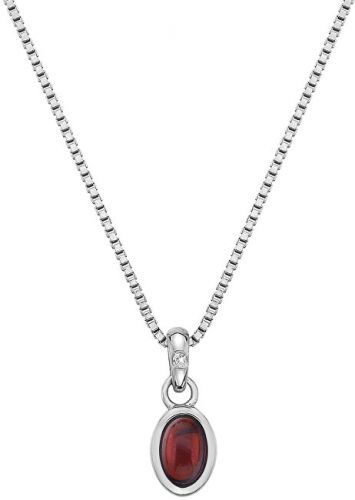 Hot Diamonds Stříbrný náhrdelník pro narozené v lednu Birthstone DP754