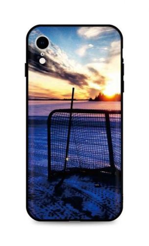 Kryt TopQ iPhone XR silikon Hockey Sunset 49097