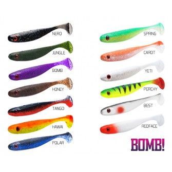 Umělá nástraha BOMB! Rippa / 5ks-8cm/REDFACE