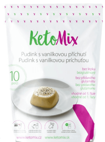 KetoMix Proteinový pudink s vanilkovou příchutí 300g (10 porcí)