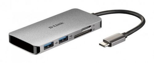D-Link 6-in-1 USB-C Hub with HDMI/Card Reader/Power Delivery, DUB-M610