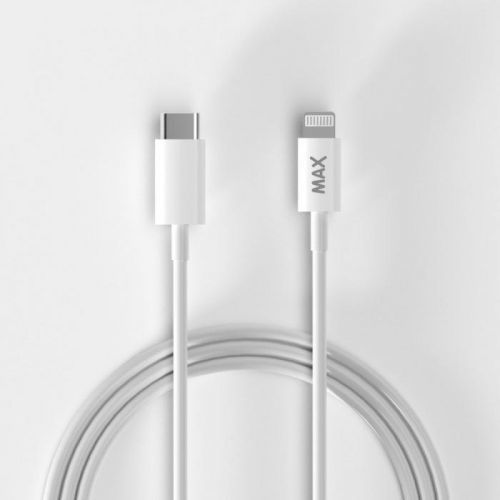 MAX MLC2100W kabel Lightning/ USB-C 1m, bílá