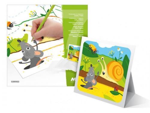 MFP omalovánky se stojánkem Louka 7 listů 18x18cm