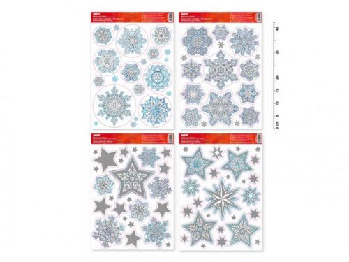 MFP okenní fólie vánoce glitr VA002 30x42cm