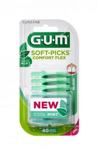 GUM Soft-Picks Regular Comfort Flex Mint, ISO 1, 40 ks