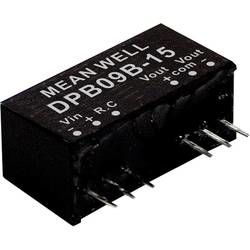 DC/DC měnič napětí, modul Mean Well DPB09A-12, 375 mA, 9 W, Počet výstupů 2 x