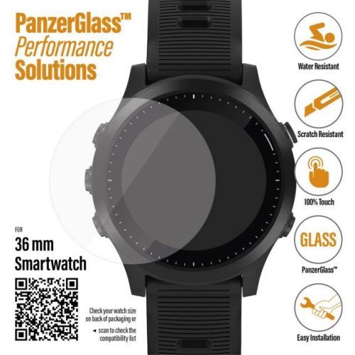 PanzerGlass SmartWatch pro různé typy hodinek, 36 mm čiré (3608)