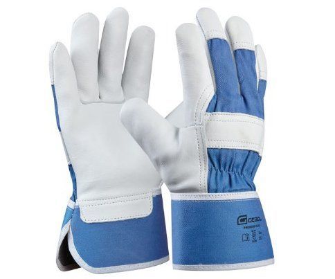 Pracovní rukavice kožené Premium Blue