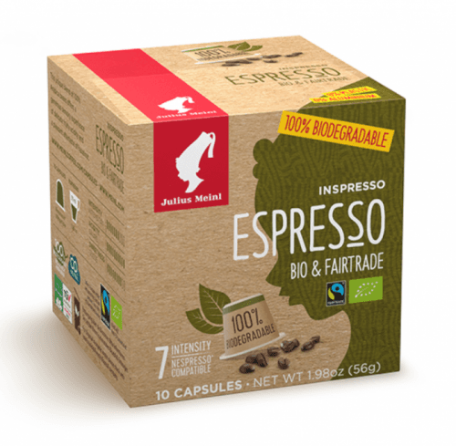 Julius Meinl  Kompostovatelné kapsle Inspresso Bio & Fairtrade