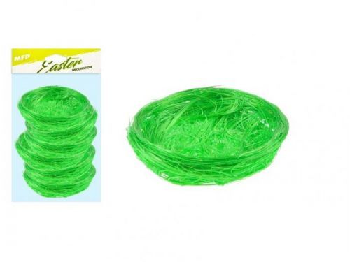 MFP hnízdo sisal 5cm 6ks - zelené