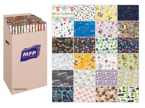 MFP balící papír role 2x100x70 LUX MIX