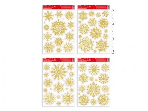 MFP okenní fólie vánoce glitr VA010 20x30cm