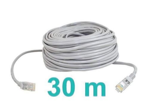 Sít'ový kabel lan 30m + konektory zatavené z výroby