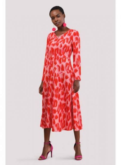 Asymetrické šaty s leopard vzorem