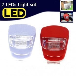 Led světla na kolo - sada gelových světel 2 kusy