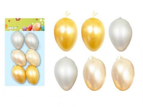 MFP vajíčka plast 6cm/6ks mix S180167