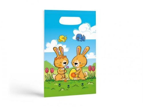 MFP taška velikonoční papír bílý 18x32,5x6