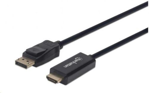 Manhattan Kabel DisplayPort na HDMI 1080p, 1.8m, černý (152679)