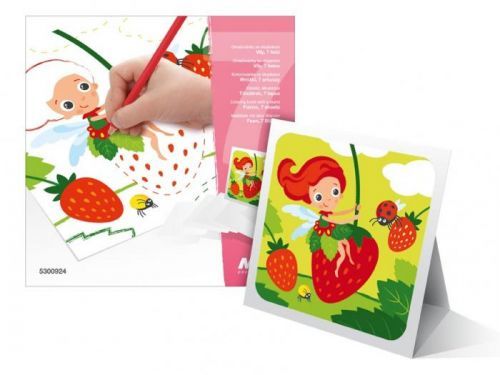 MFP omalovánky se stojánkem Víly 7 listů 18x18cm