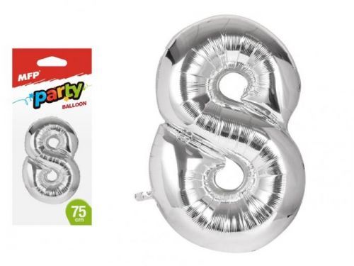 MFP balónek č. 8 nafukovací fóliový 75 cm