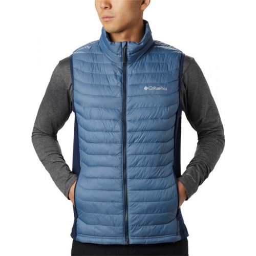 Columbia POWDER PASS VEST modrá L - Pánská outdoorová vesta