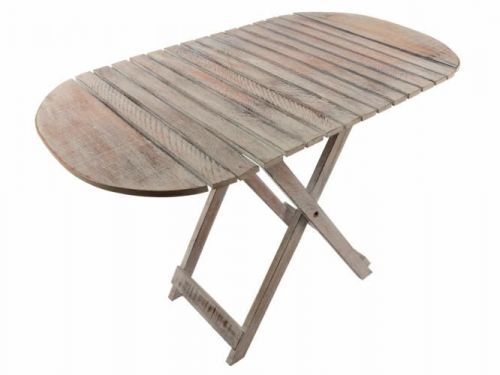 DIVERO Vintage Skládací stolek - 85 cm