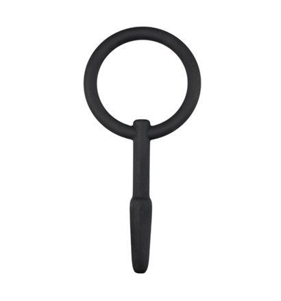 Silikonový dilátor SINNER GEAR s očkem černý 094 Sinner Gear