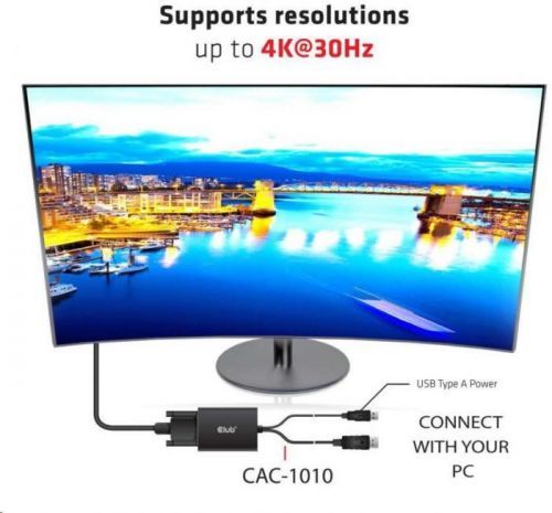 Club 3D Club3D Adaptér aktivní DisplayPort na Dual Link DVI-D, USB napájení, 60cm (CAC-1010)